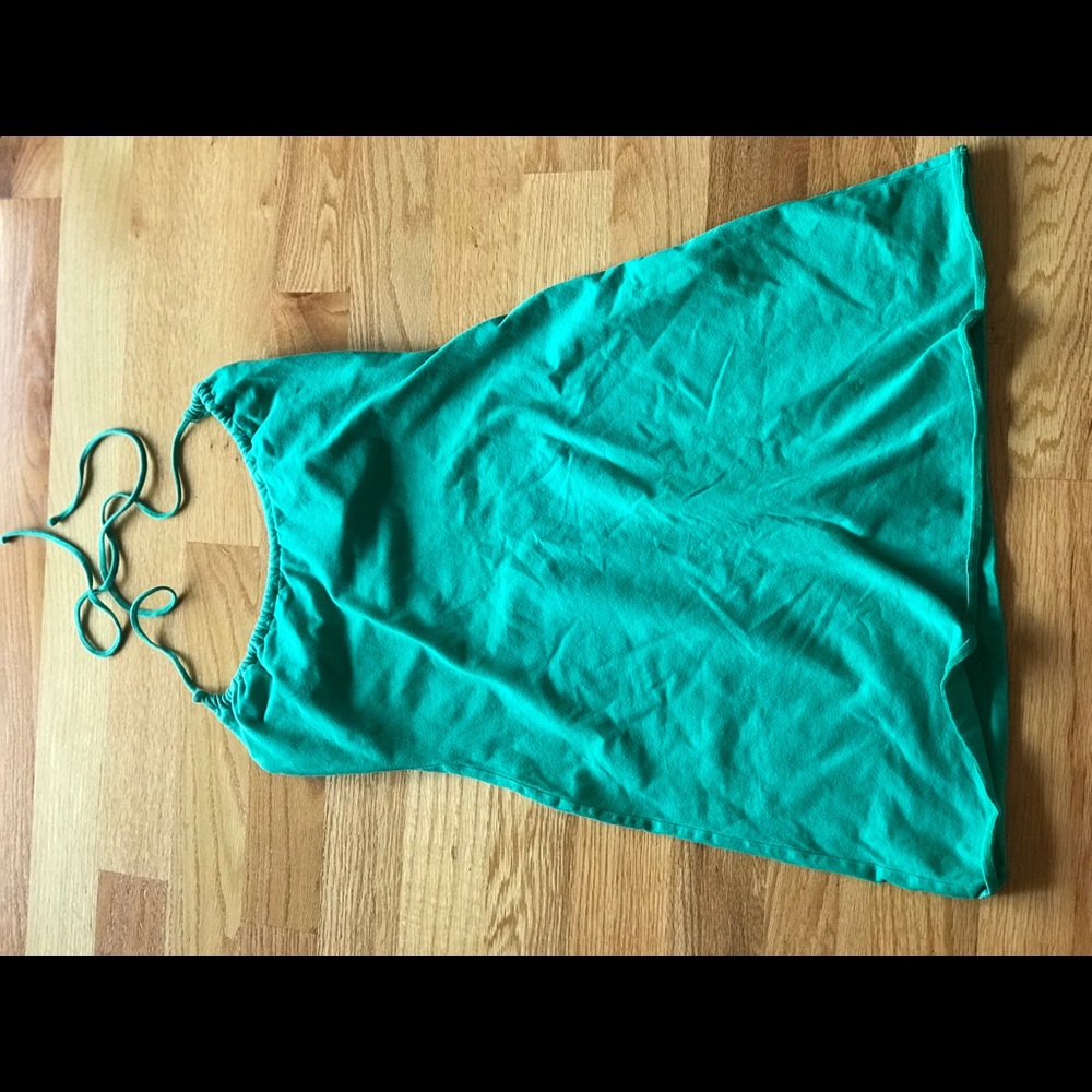Victoria’s Secret Green Halter Dress w Built In